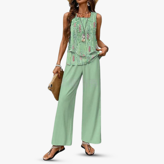 By Esmee - Premium tweedelige set met mouwloze top en broek 6
