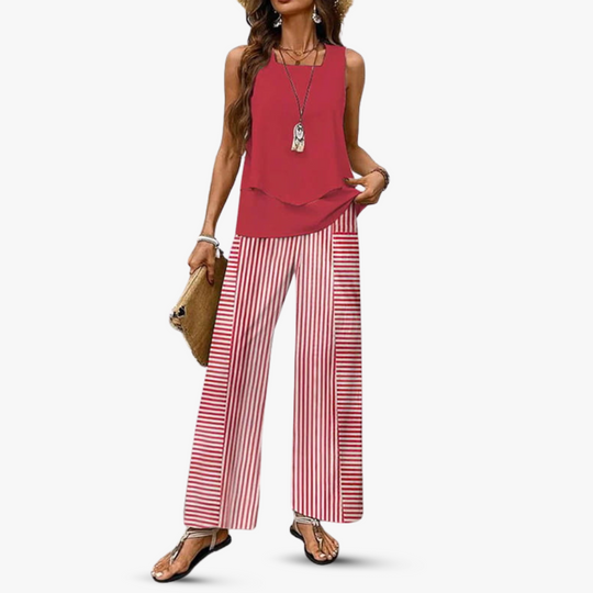 By Esmee - Premium tweedelige set met mouwloze top en broek 7