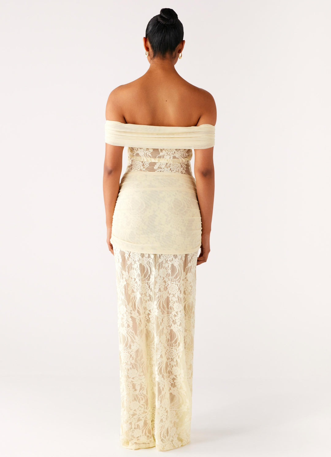 Calmera Maxi Jurk | Off-Shoulder | Maxi Lengte | Elegant Kantdetail 5