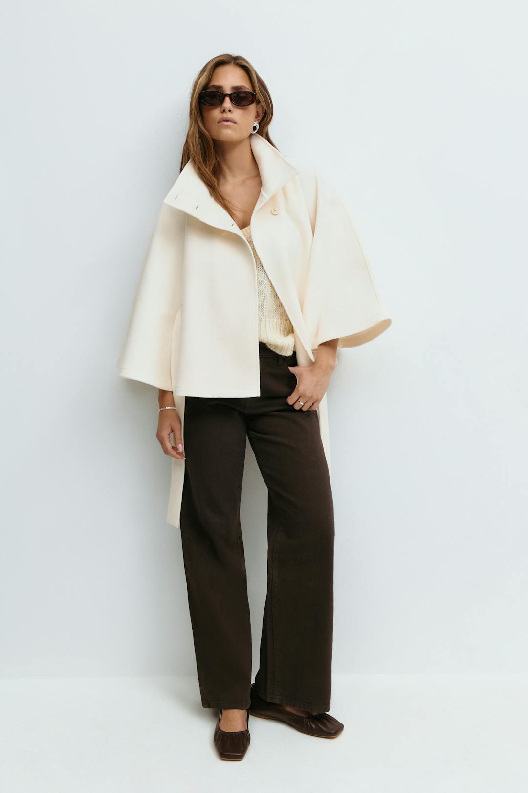 Capejas Dames | Capejas Look, Hoge Kraag & Tailleceintuur
