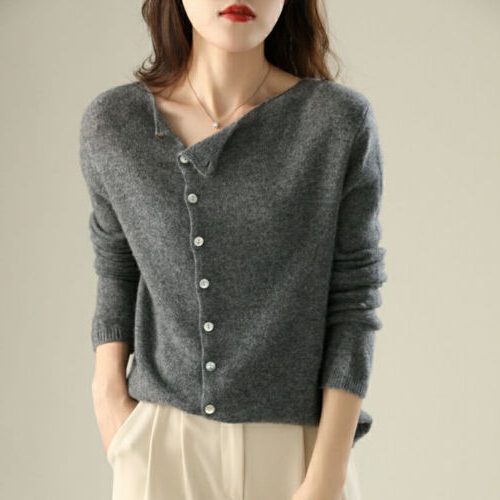 Cardigan Damen | Knöpfe & Rundhalsausschnitt 4