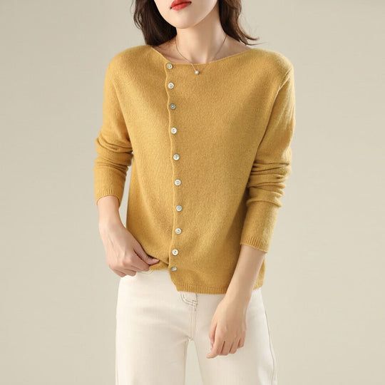 Cardigan Damen | Knöpfe & Rundhalsausschnitt 7