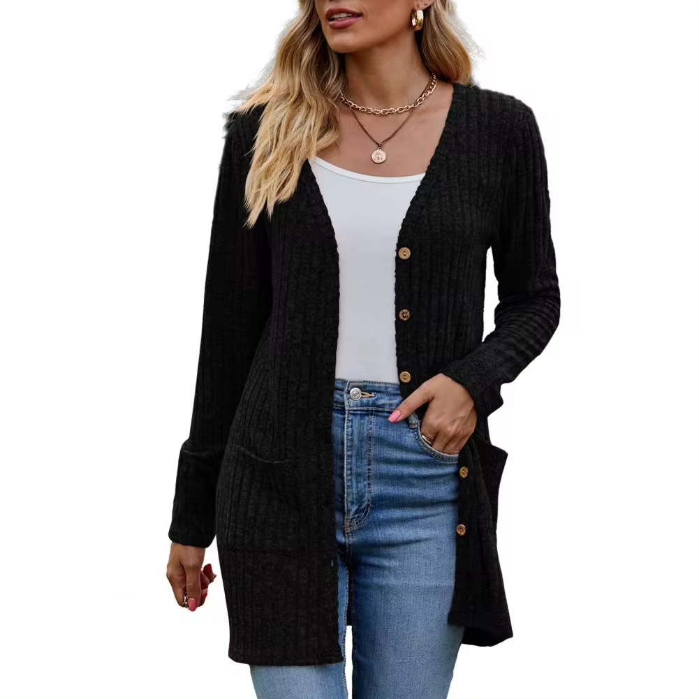 Cardigan Damen | Offener Schnitt & Taschen