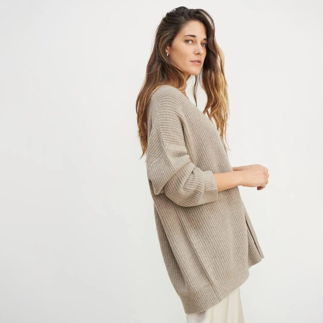 Cardigan Damen Oversized | V-Ausschnitt & Knopfleiste 16