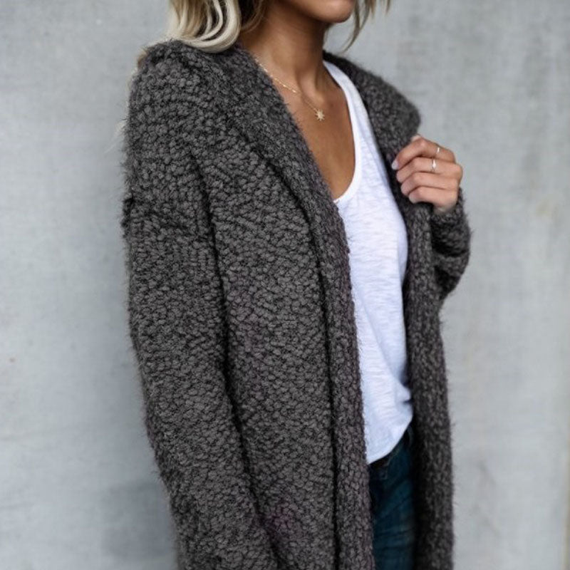 Cardigan Jas – Katoenmix Met Fleecevoering & Losse Pasvorm