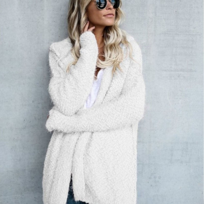 Cardigan Jas – Katoenmix Met Fleecevoering & Losse Pasvorm