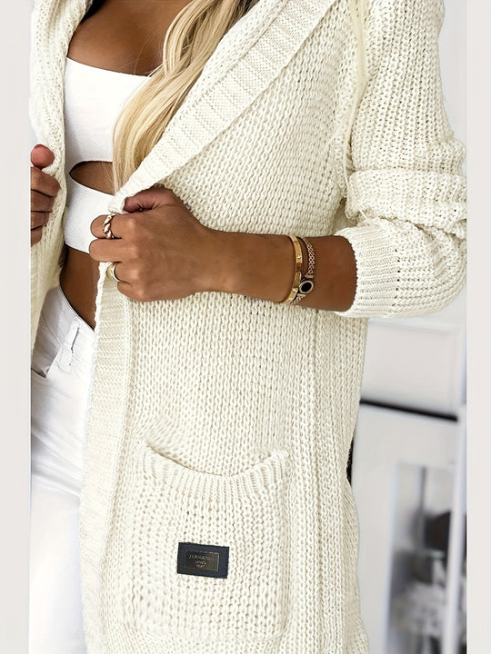 Cardigan – Gebreide Structuur & Capuchon 5