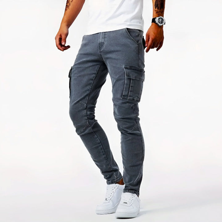 Cargo-Jeans Herren | Slim Fit | Seitentaschen & Freie Bewegung