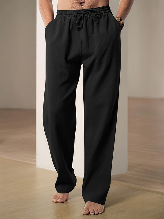 Casual Linnen Heren | Elastische Taille & Losse Pasvorm