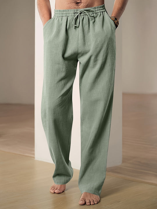 Casual Linnen Heren | Elastische Taille & Losse Pasvorm