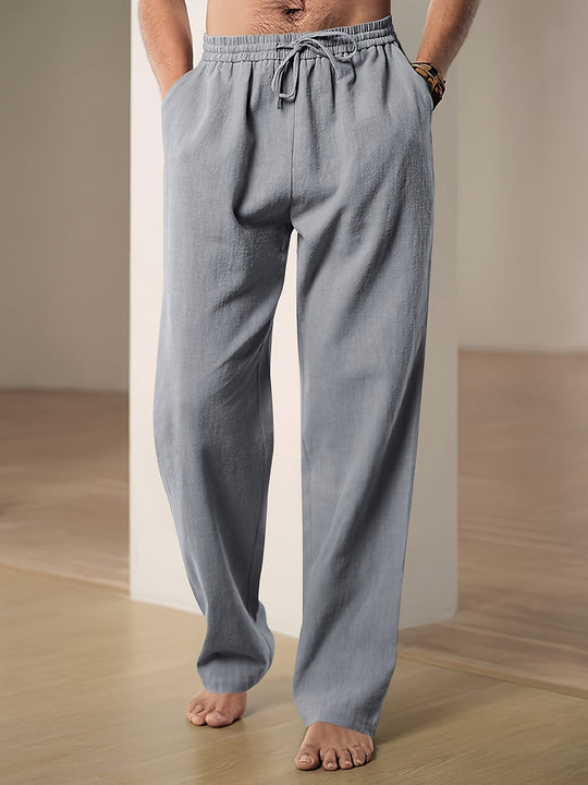 Casual Linnen Heren | Elastische Taille & Losse Pasvorm