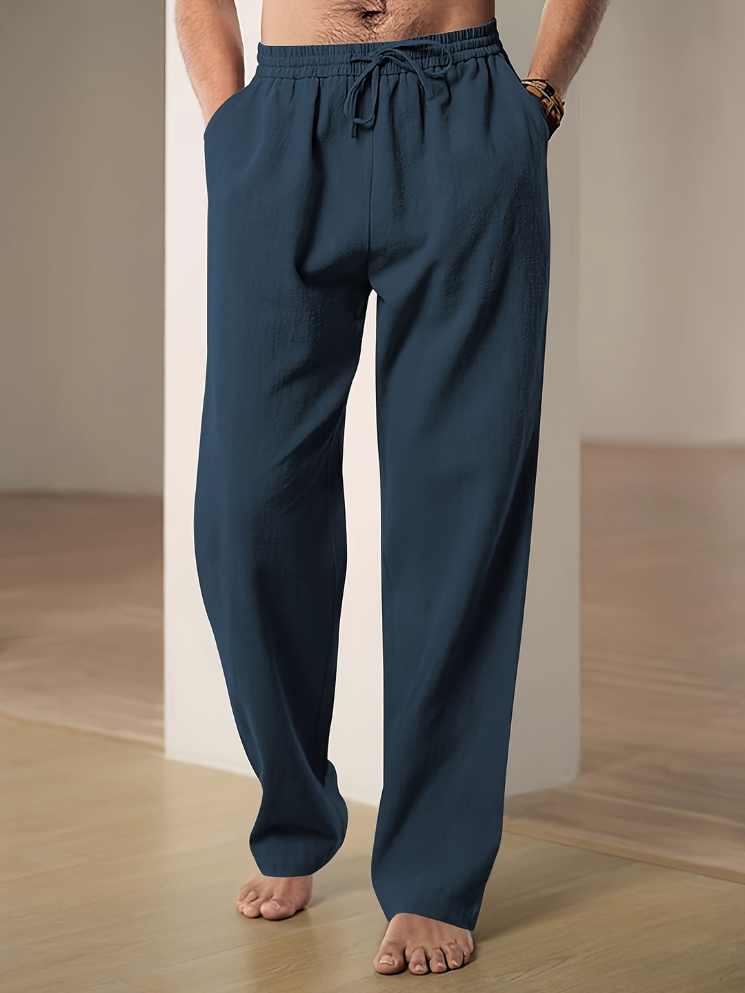 Casual Linnen Heren | Elastische Taille & Losse Pasvorm
