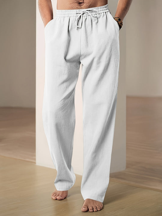 Casual Linnen Heren | Elastische Taille & Losse Pasvorm