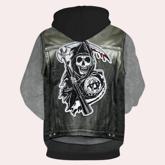 Casual Hoodie met Unieke Print voor Heren - Mason 1