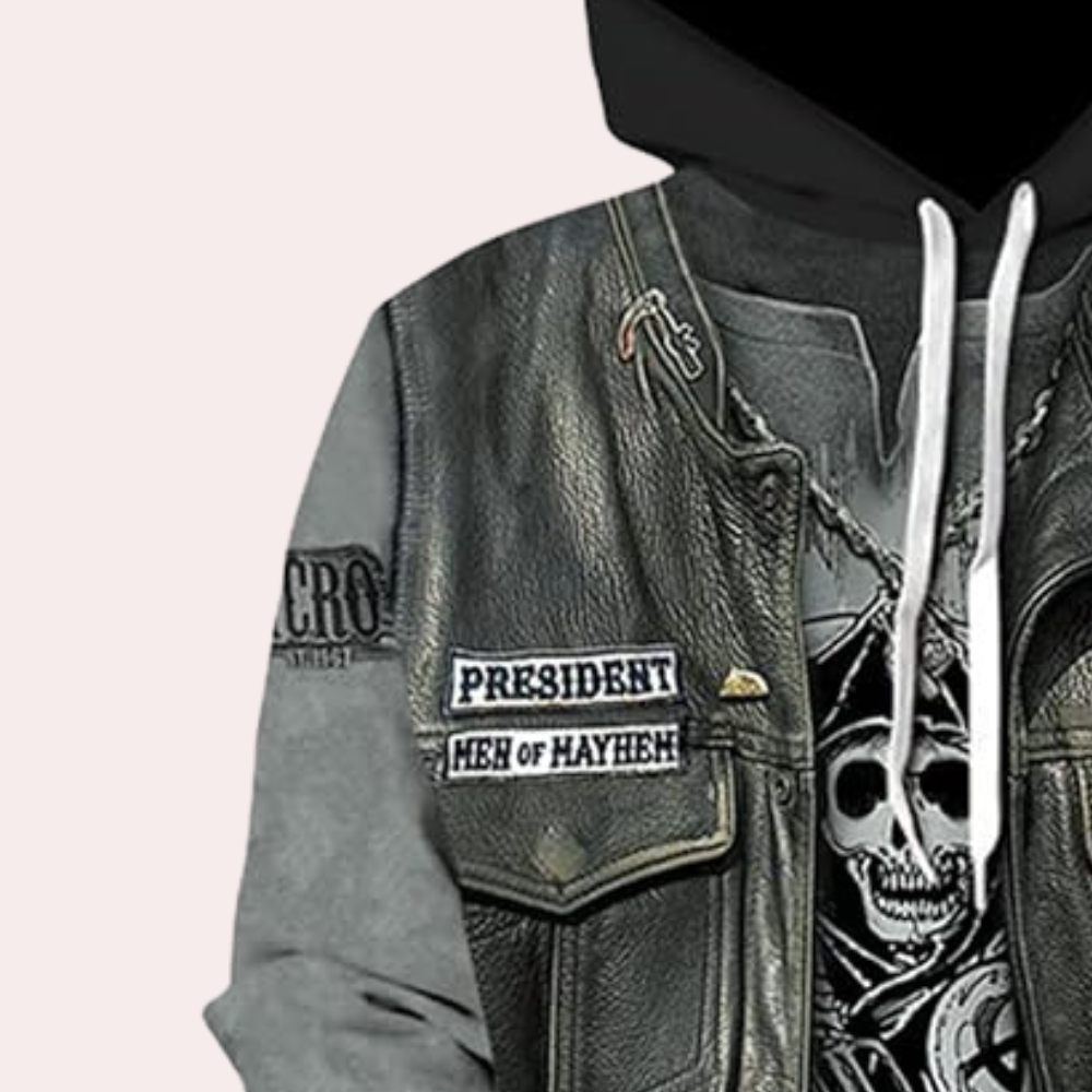 Casual Hoodie met Unieke Print voor Heren - Mason 4