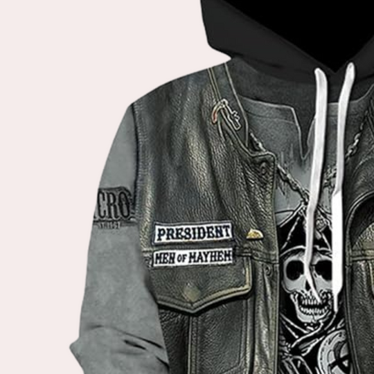 Casual Hoodie met Unieke Print voor Heren - Mason 4