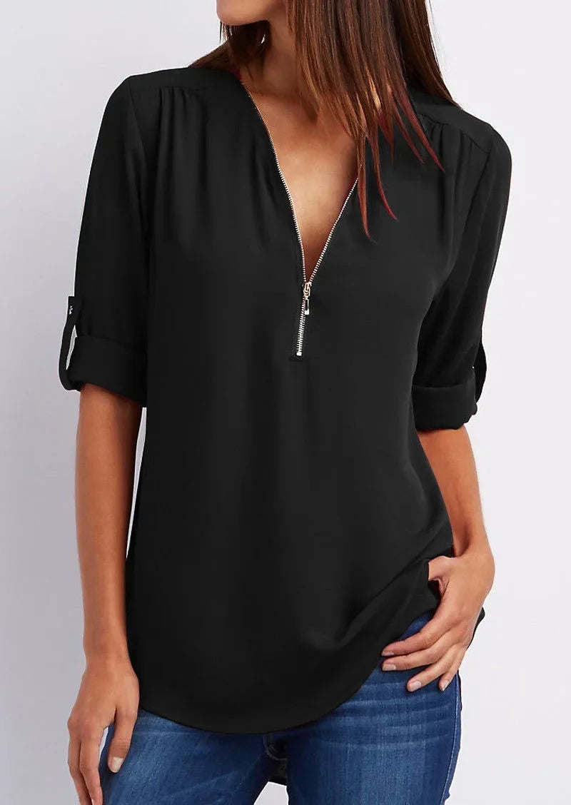 Casual Ritssluiting Pullover 1