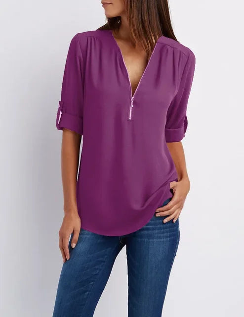 Casual Ritssluiting Pullover 17