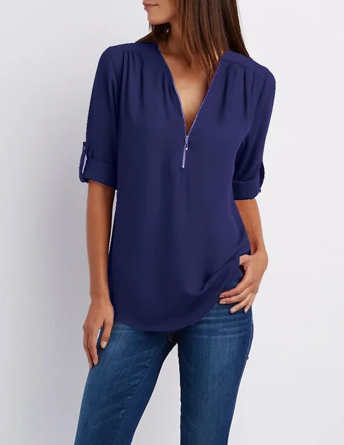 Casual Ritssluiting Pullover 6