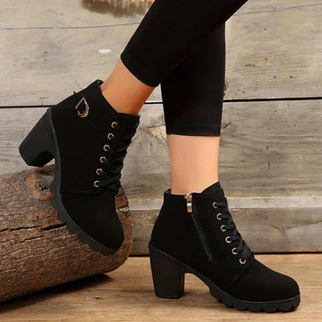 Catherine | Schwarze Stiefel Damen Elegante Kurzstiefel 2