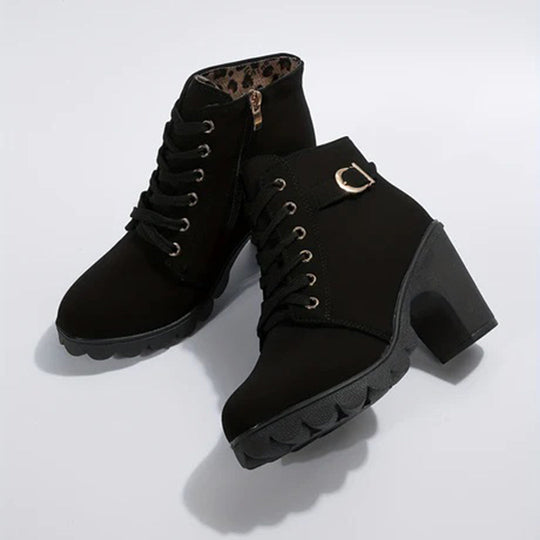 Catherine | Schwarze Stiefel Damen Elegante Kurzstiefel 3