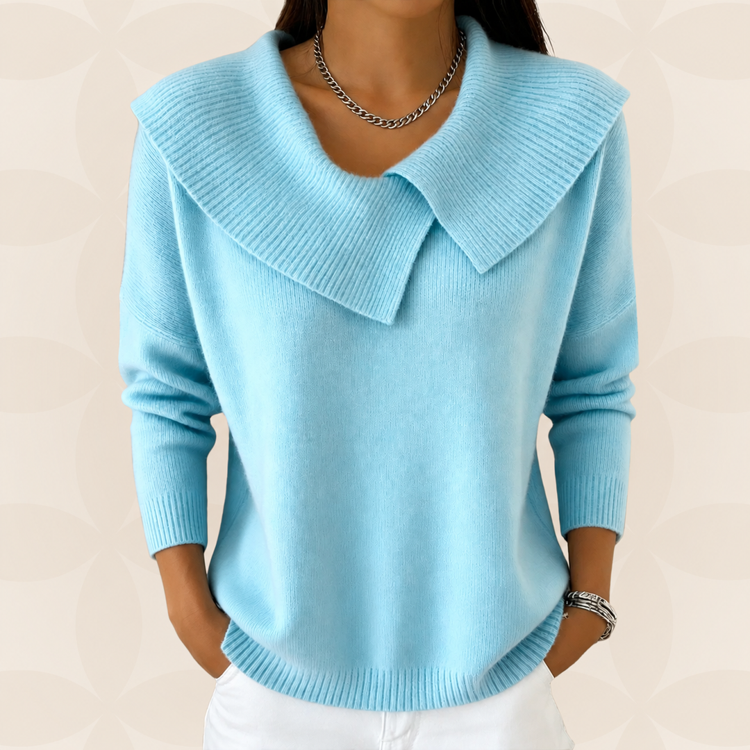 Trui Dames met Kraag | Zachte Warmte & Elegantie