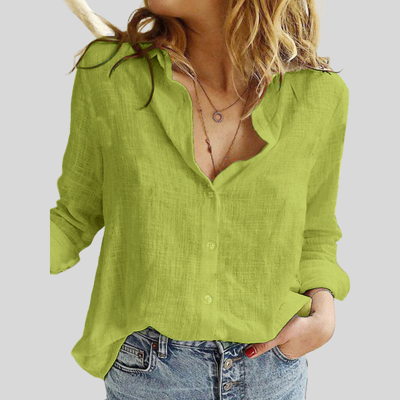 Cheyenne | linnen blouse met knoopsluiting 4