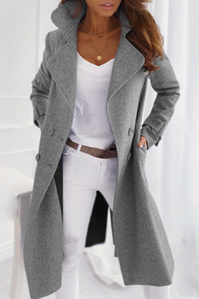 Mantel Damen | Reverskragen & Taillengürtel