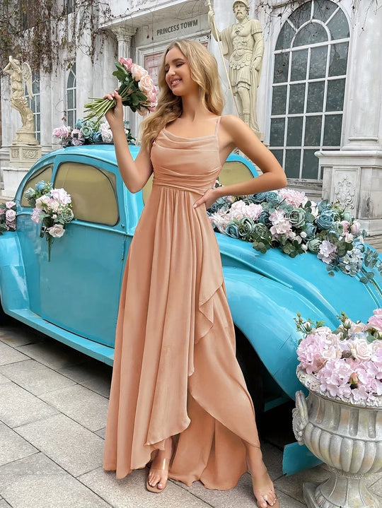 Chiffon-Midikleid Damen für Hochzeitsgäste - Avon 2