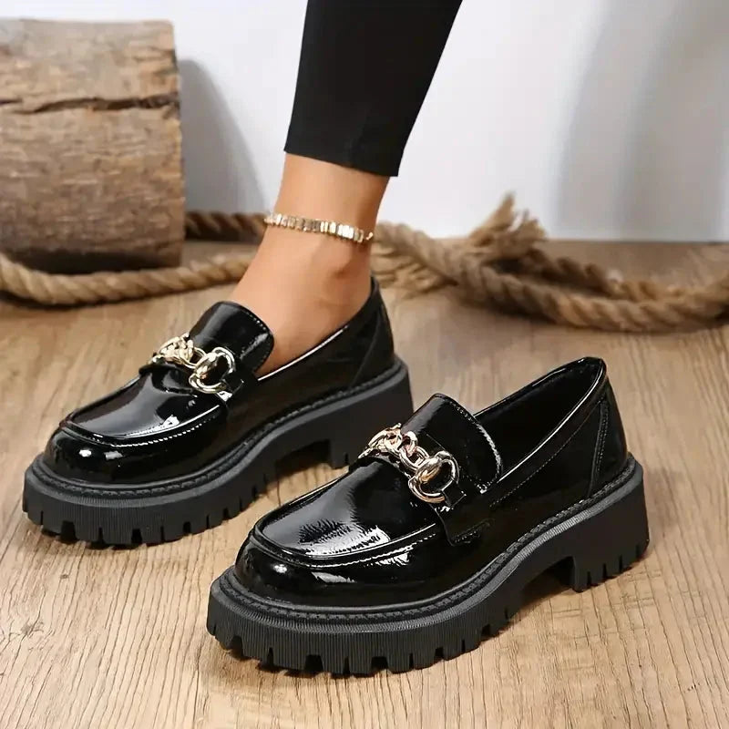 Loafers Damen | Kettendetail & Dicke Sohle 3