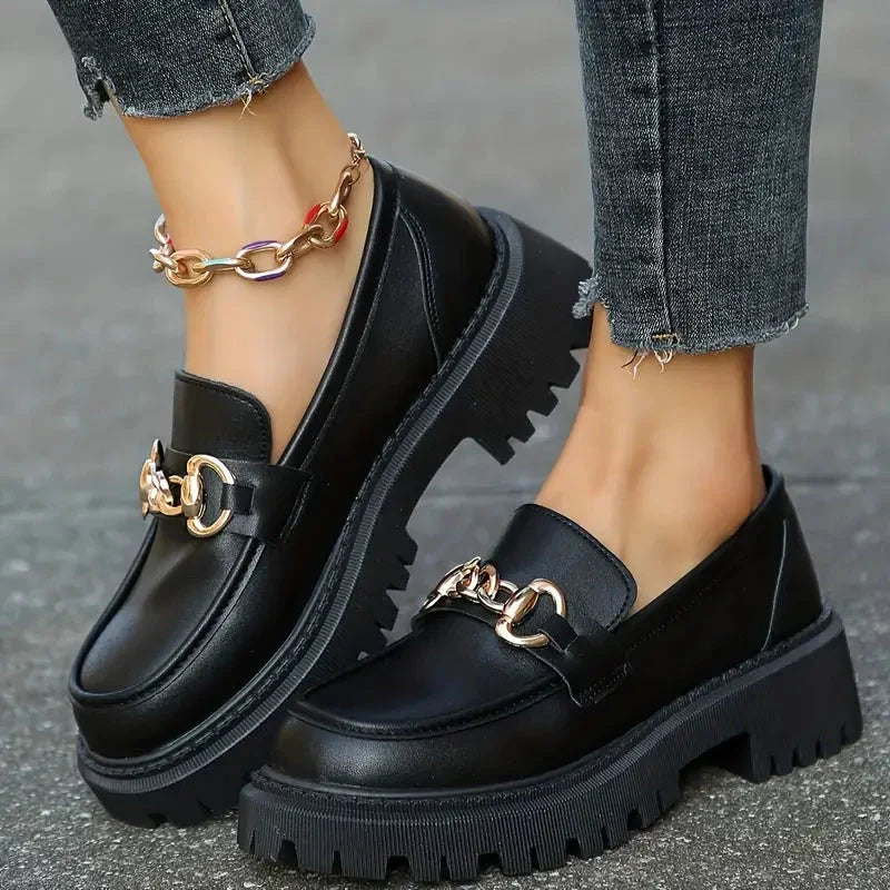 Loafers Damen | Kettendetail & Dicke Sohle 4