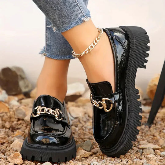Loafers Damen | Kettendetail & Dicke Sohle 1