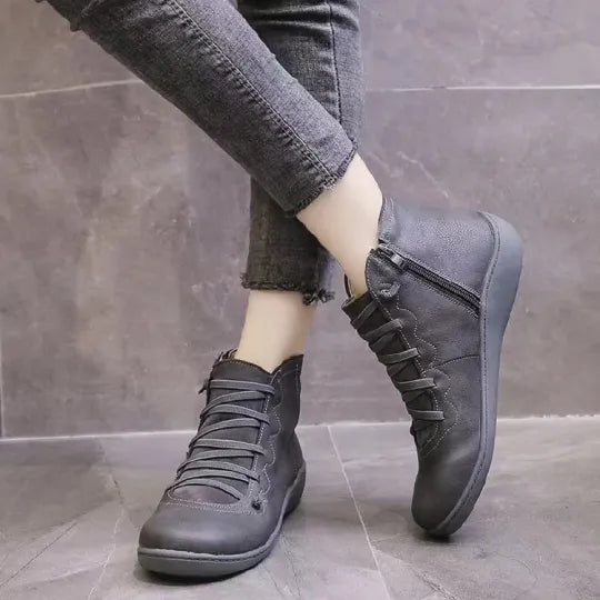 Clara™ | De perfecte leren laarzen om je de hele winter warm te houden 4