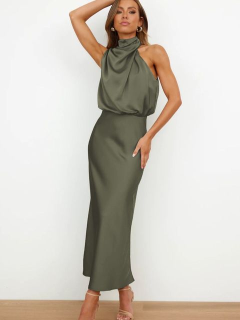 Cocktail Jurk | Taille-accent & Elegante Halslijn
