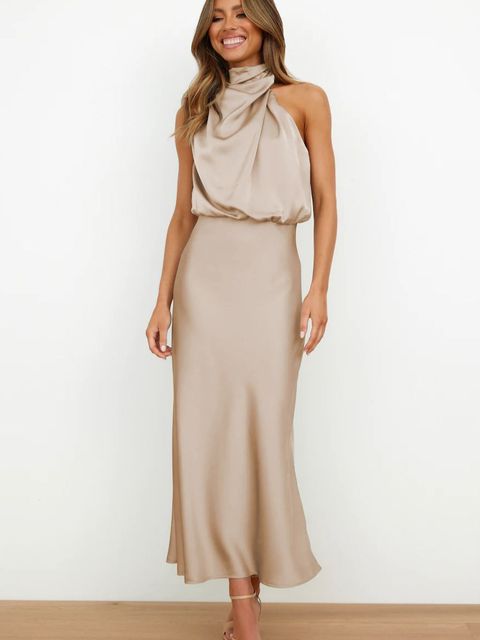 Cocktail Jurk | Taille-accent & Elegante Halslijn