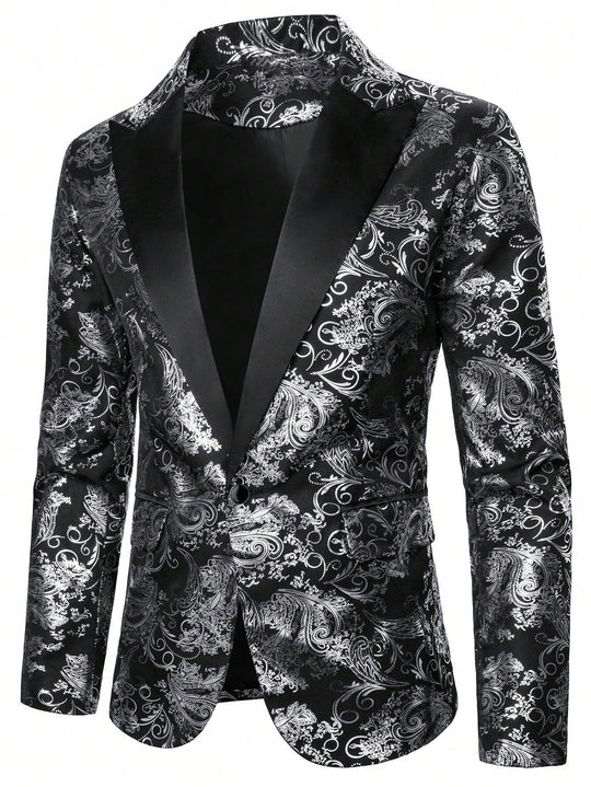 Colbert met palsey print Heren | Opvallend Statement & Strakke Snit