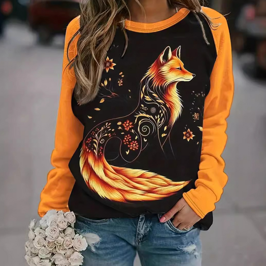 Comfortabel en Moeiteloos Stijlvol Dames Sweatshirt met Ontspannen Pasvorm - Sibel