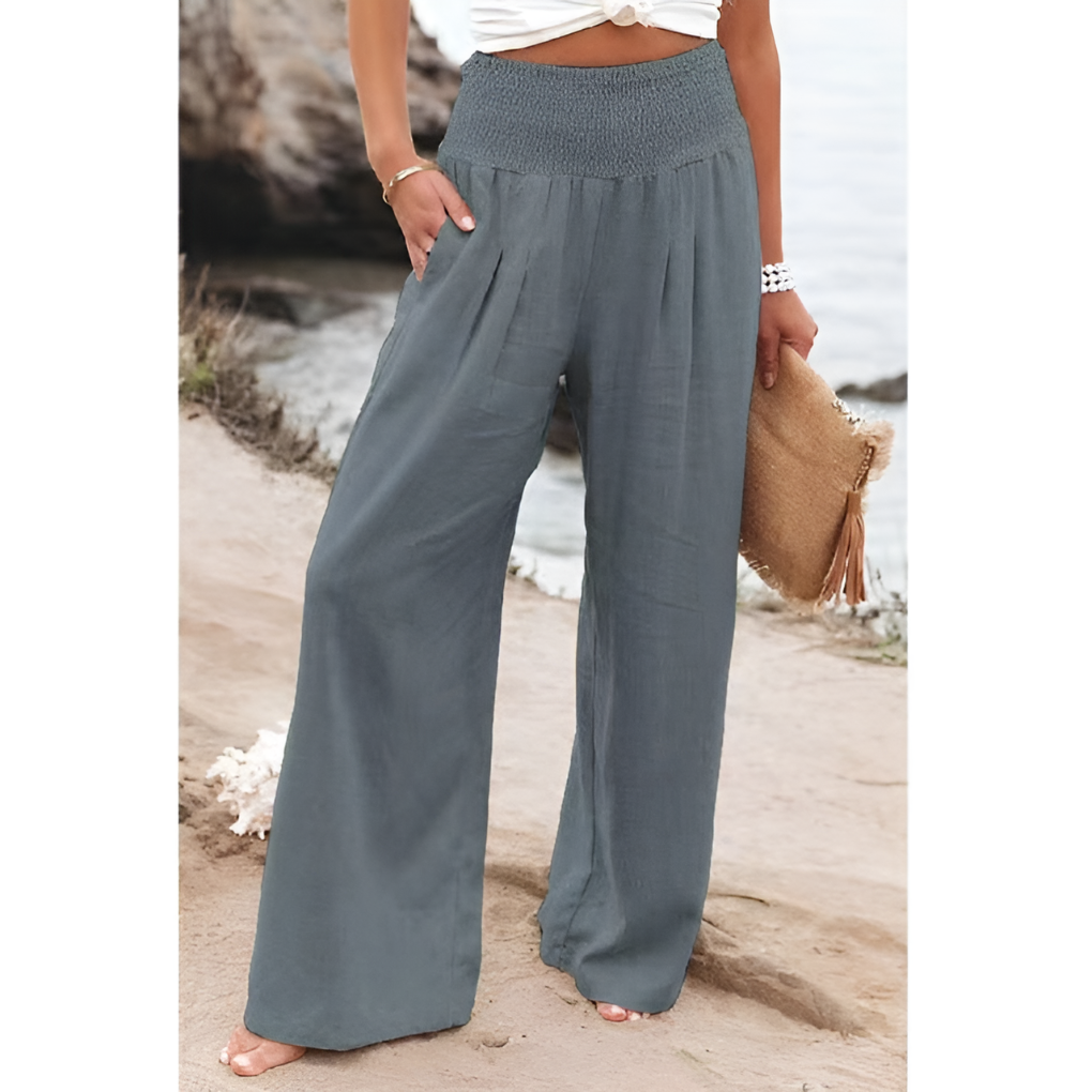 Comfortabele linnen broek voor dames 3