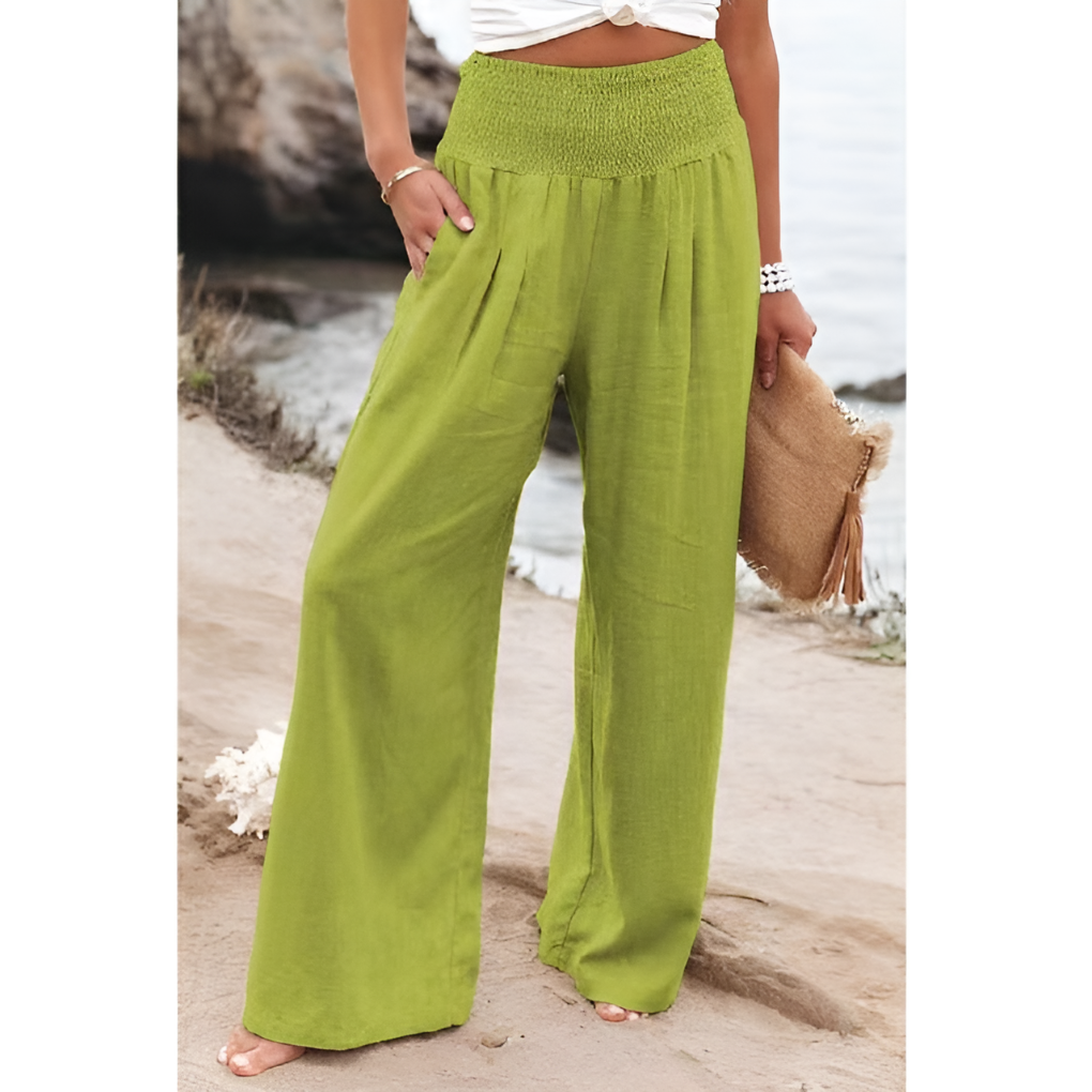Comfortabele linnen broek voor dames 5