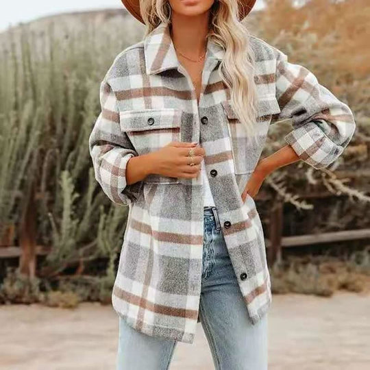 ComfyFlannel™: Comfortabele En Unieke Blouse Voor Dames 1