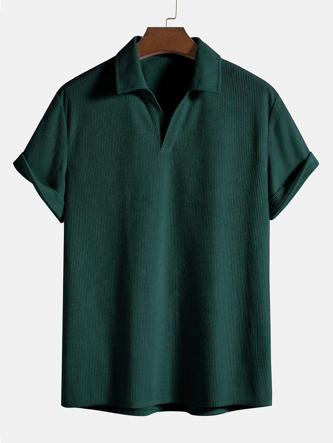 Corduroy poloshirt met korte mouwen 1