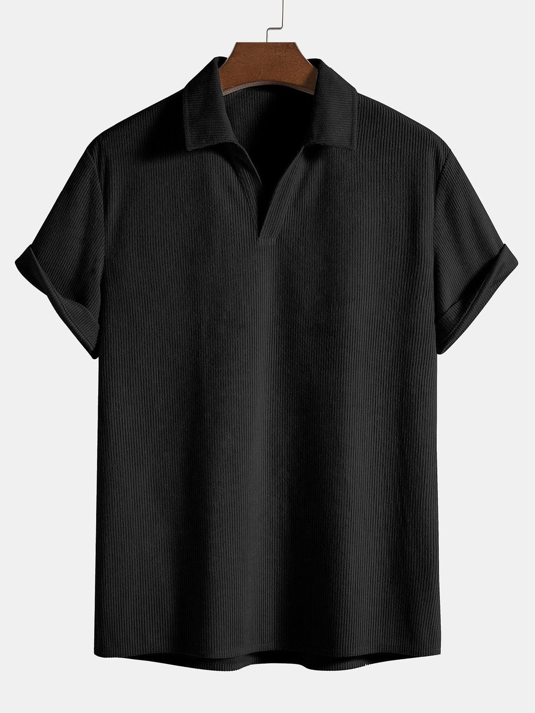 Corduroy poloshirt met korte mouwen 2