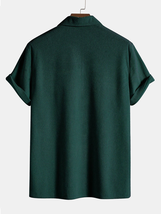 Corduroy poloshirt met korte mouwen 4