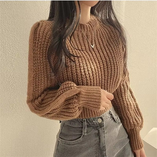Cropped Pullover Damen | Lässiger Schnitt & Vielseitig Kombinierbar 3