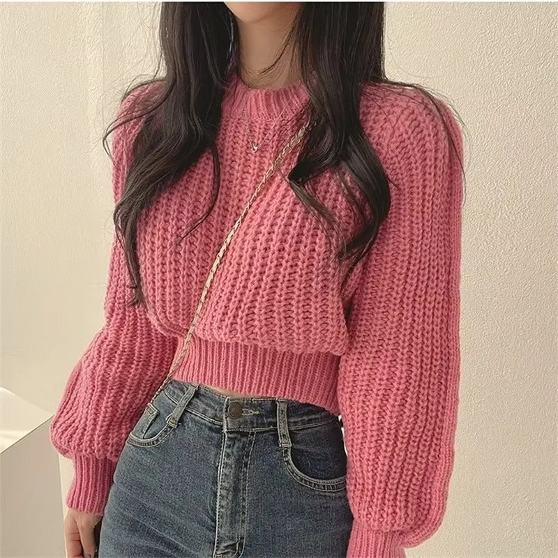 Cropped Pullover Damen | Lässiger Schnitt & Vielseitig Kombinierbar 4