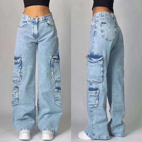 Baggy Jeans Damen | Cargotaschen & Weites Bein 1