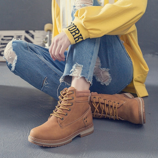 Damen Winterstiefel Sneaker-Optik Plüschfütterung Warm 5