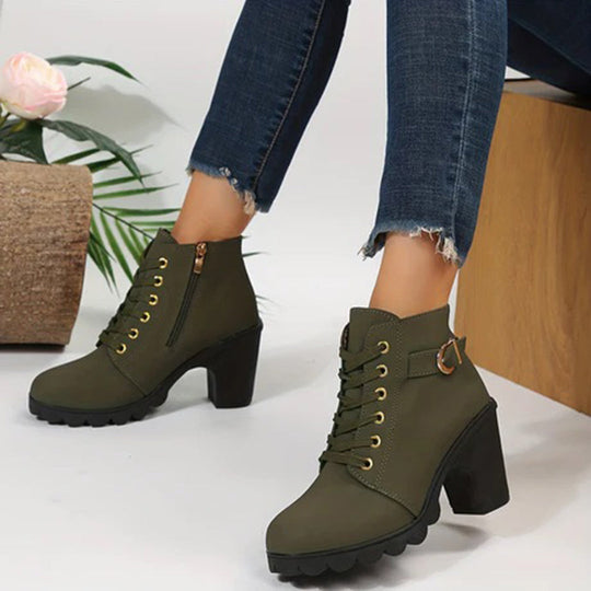 Catherine | Schwarze Stiefel Damen Elegante Kurzstiefel 7