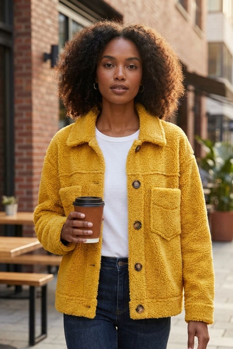 Jacke Damen | Strukturiert mit Umlegekragen 8