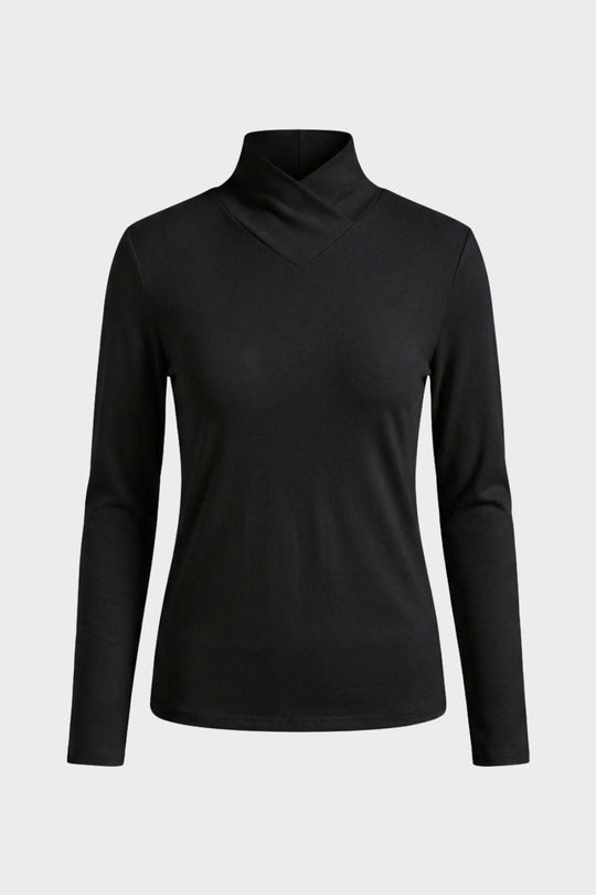 Langarmshirt Damen | Stehkragen & V-Ausschnitt 10